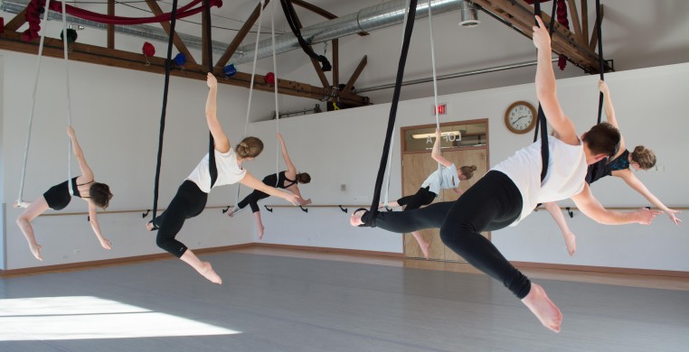 Aerial Dance Chicago offers classes in aerial arts and dance for students of all ages and all levels.