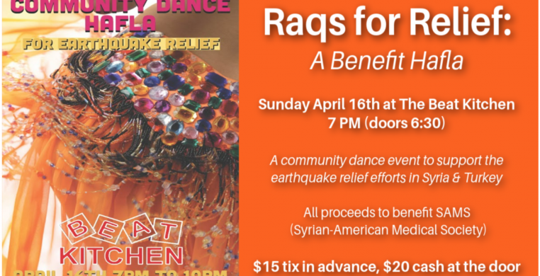 benefit for the earthquake victims in Syria and Turkey