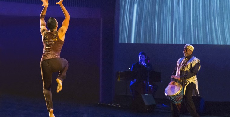 Dancer Fernando Rodriguez and musicians Tim Archbold & Paul Cotton perform ROOT by Monique Haley & Joe Cerqua
