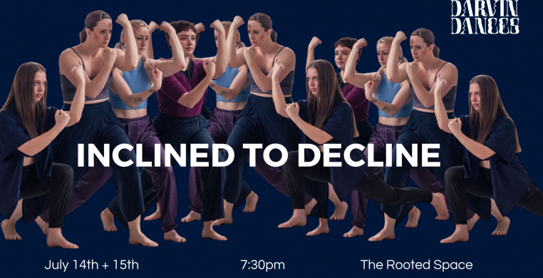 Darvin Dances Presents Inclined to Decline - a contemporary/modern dance performance exloring rejection through the lense of rejection letters