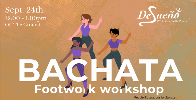 Desueno Bachata Footwork Workshop September 24 2022 12pm at Off the Ground Dance