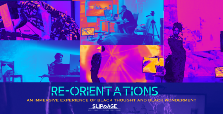 Flyer for re-OrientationS Links Hall premiere May 16-18, 2024