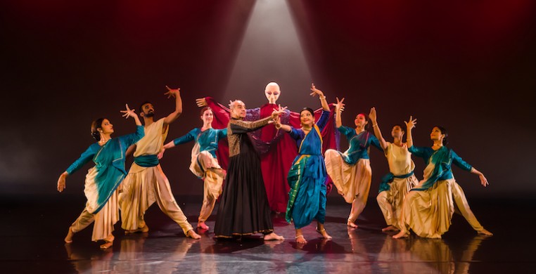 Natya Dance Theatre in "Inai: The Connection," performed Nov. 2019 at the Dance Center of Columbia College. Photo by Ravi Ganapathy.