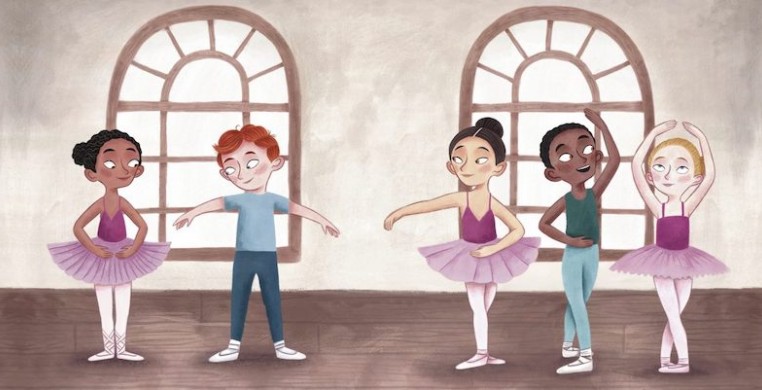 American Ballet Theatre’s newly released children’s book B Is for Ballet: A Dance Alphabet will launch on ABTKids, a family-friendly program streamed for free on ABT’s YouTube Channel. "B is for Ballet" illustrations (including above) by Rachel Dean