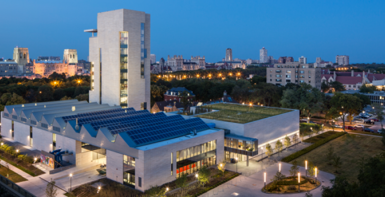 Located at 60th Street and Drexel Avenue, the Logan Center offers and array of arts programming, resources, breathtaking views of UChicago and the city.