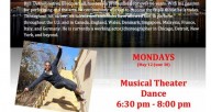 Monday 630 musical theater class and 8pm hip hop class with Breon Arzell