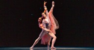 Joffrey dancers Amanda Assucena and Alberto Velazquez in Gerald Arpino's "Birthday Variations." Photo by Cheryl Mann