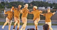 Chicago Dance Crash performing on the rooftop of Lakeshore Sport & Fitness (Handout)